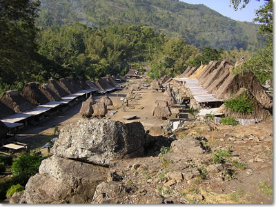 The traditional village of Bena, Central Flores