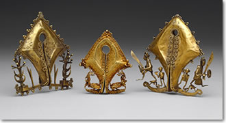 Memuli, omega shaped jewels of gold